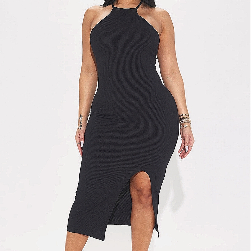 Black Spaghett Strap Dress